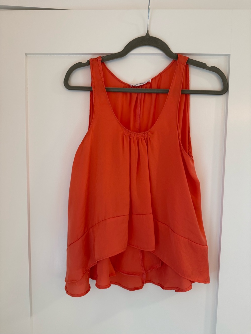 Zara Flowing Red Layered Sleeveless Camisole